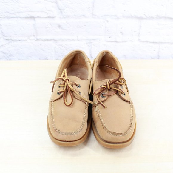 LL BEAN Brown Suede Boating Moccasins Loafer Shoes - Picture 5 of 9